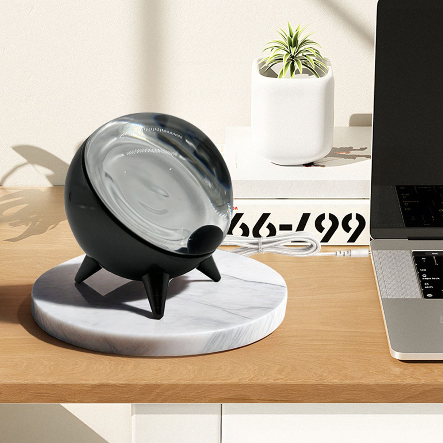 Ferrofluid Music Rhythm Lamp | Magnetic Fluid Speaker with Dancing Magnet Visual Display | Desktop Lamp & Unique Gift