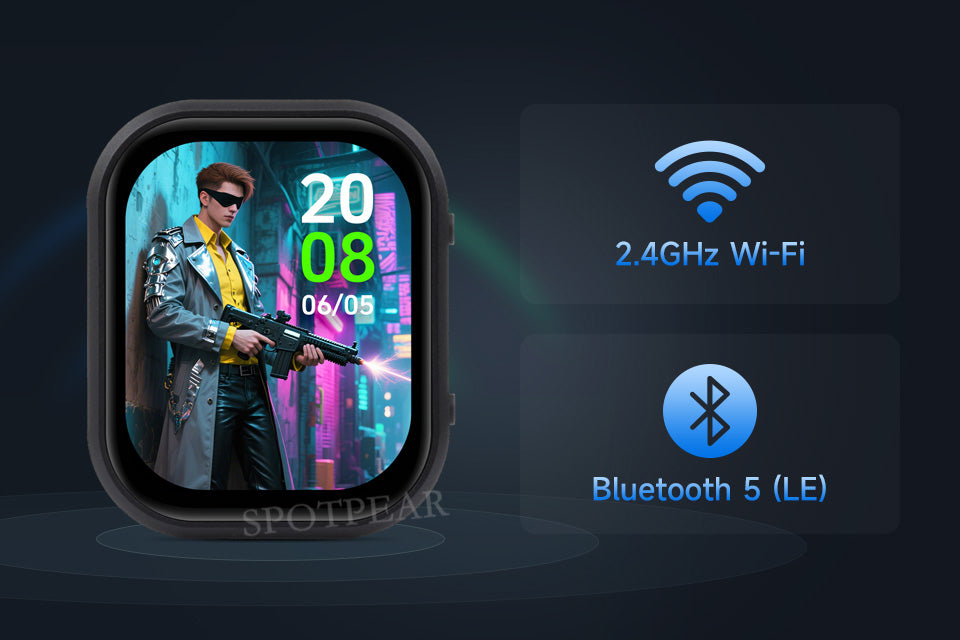 DeepSeek AI Watch with Voice Chat ESP32-S3 Development Board | 2.06-inch AMOLED 410×502 Touchscreen Smart Programmable Watch DIY Kit