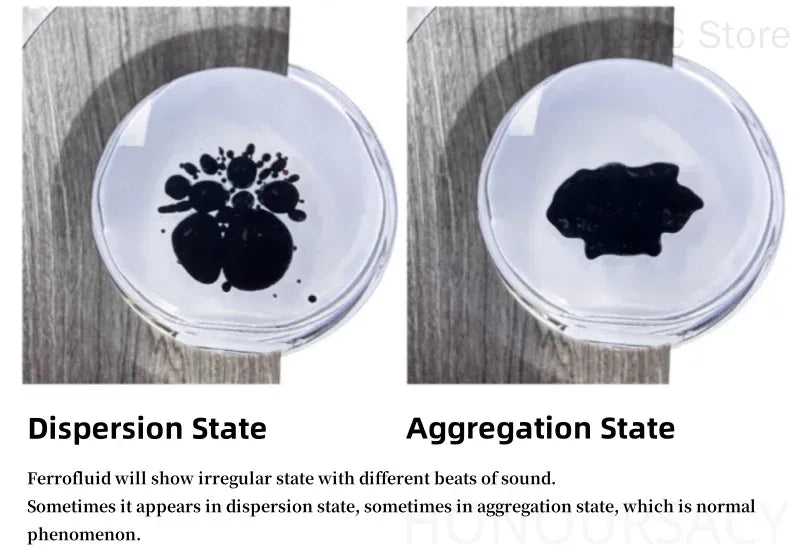 Dancing Ferrofluid Music Rhythm Lamp | Magnetic Sound Visualizer & Desk Toy | Relaxing Ferrofluid Display for Home & Office