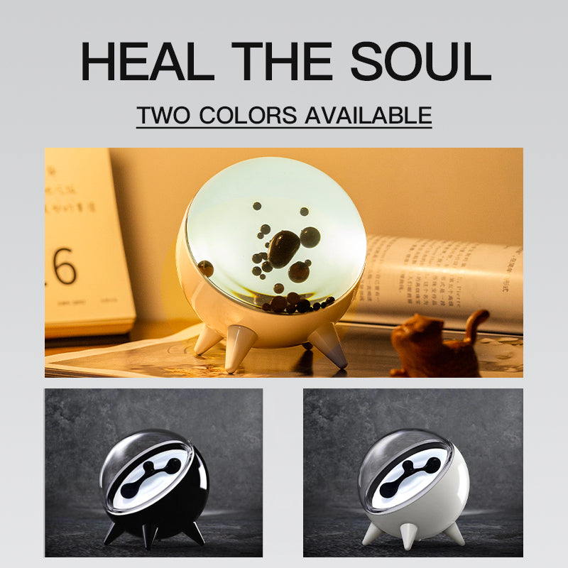 Ferrofluid Music Rhythm Lamp | Magnetic Fluid Speaker with Dancing Magnet Visual Display | Desktop Lamp & Unique Gift