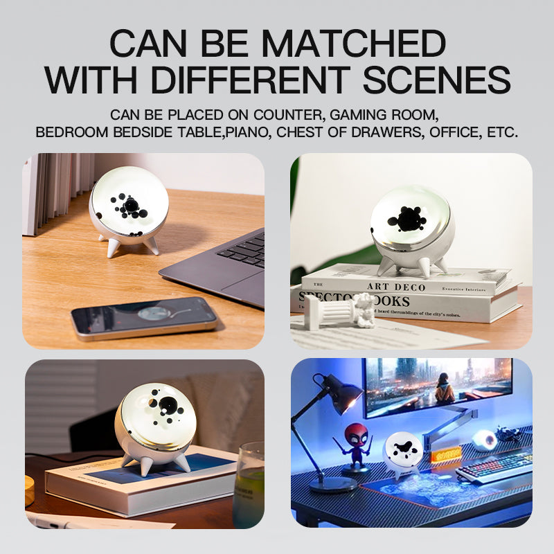 Ferrofluid Music Rhythm Lamp | Magnetic Fluid Speaker with Dancing Magnet Visual Display | Desktop Lamp & Unique Gift