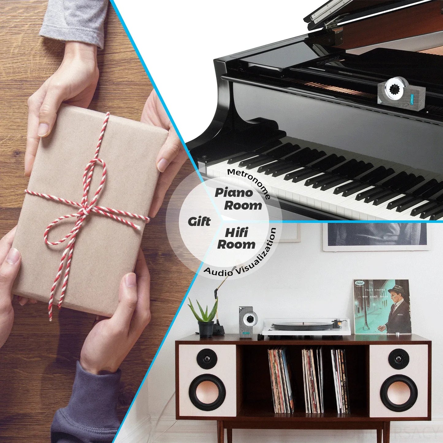 Dancing Ferrofluid Music Rhythm Lamp | Magnetic Sound Visualizer & Desk Toy | Relaxing Ferrofluid Display for Home & Office